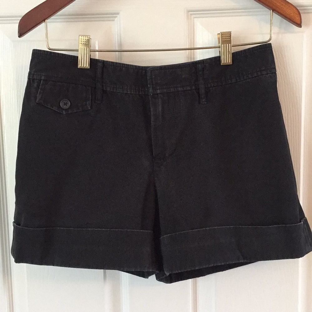 Banana Republic black cuffed shorts